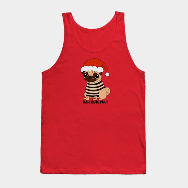 Bah Hum Pug! Tank Top by The Lemon Stationery & Gift Co